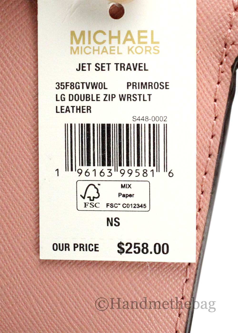 Michael Kors Jet Set Travel Primrose Double Zip Wallet