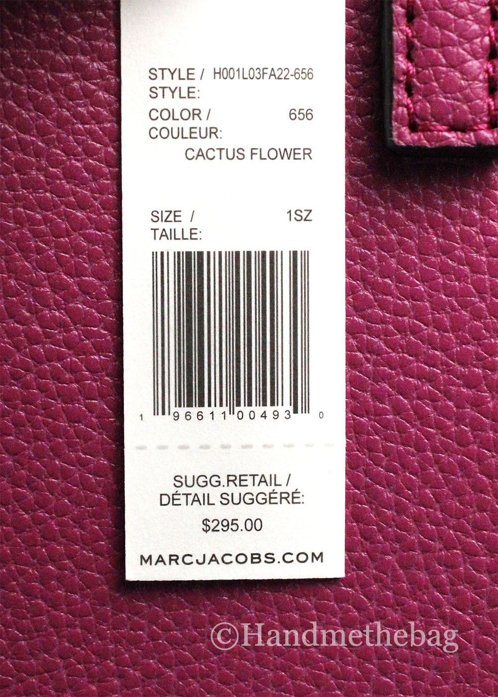 Marc Jacobs Micro Mini Leather Cactus Flower Crossbody Bag