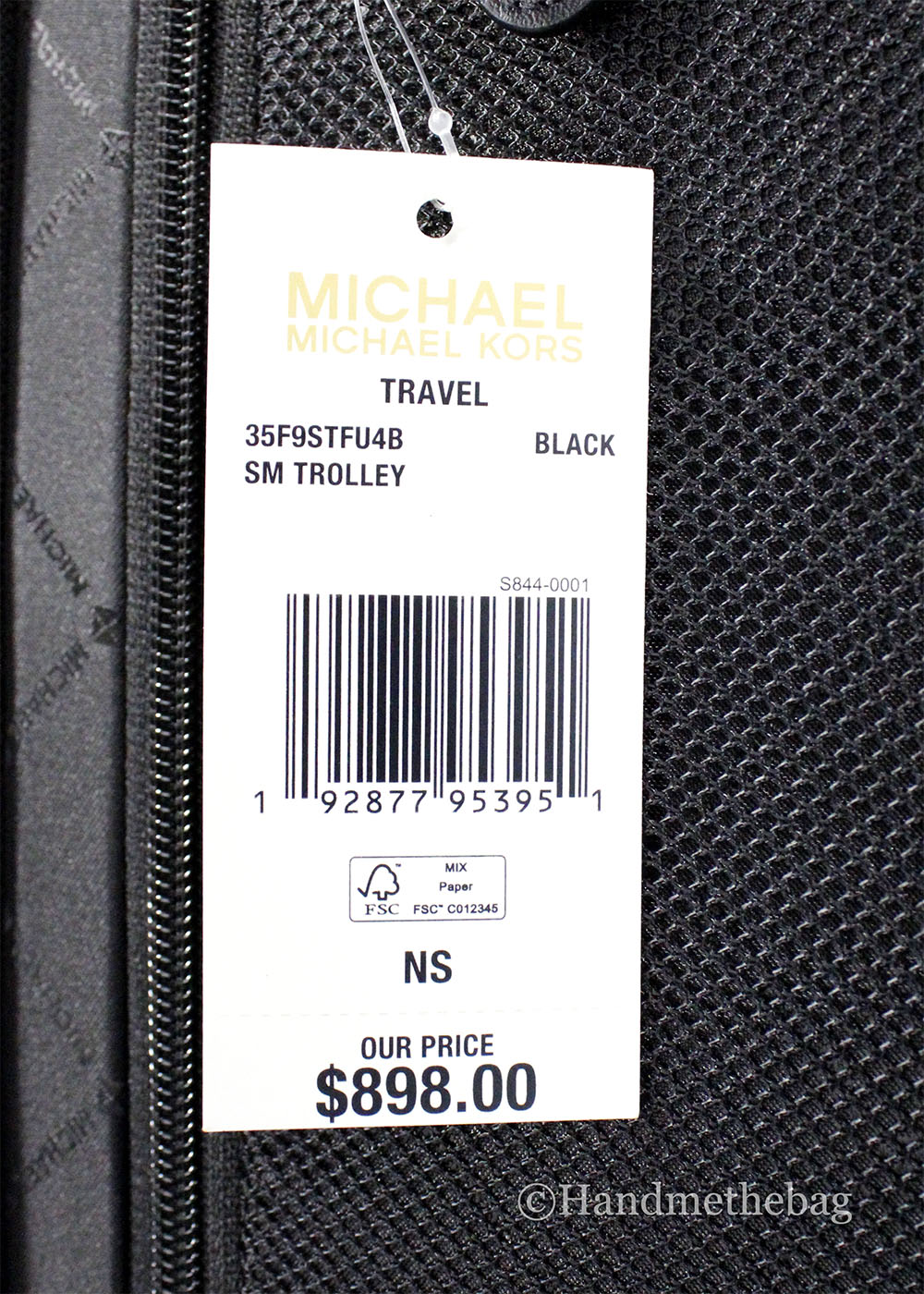 Michael Kors Travel Small Black Trolley Rolling Suitcase