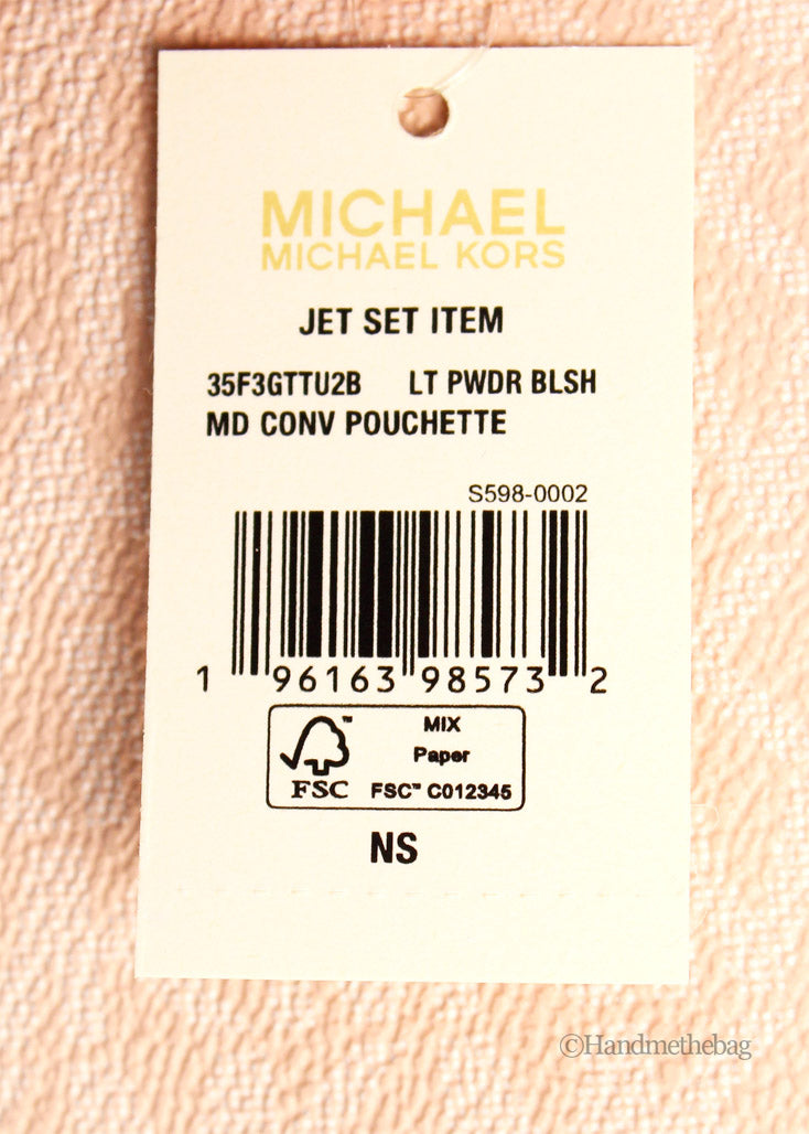 Michael Kors Jet Set Medium Light Powder Blush Pouchette