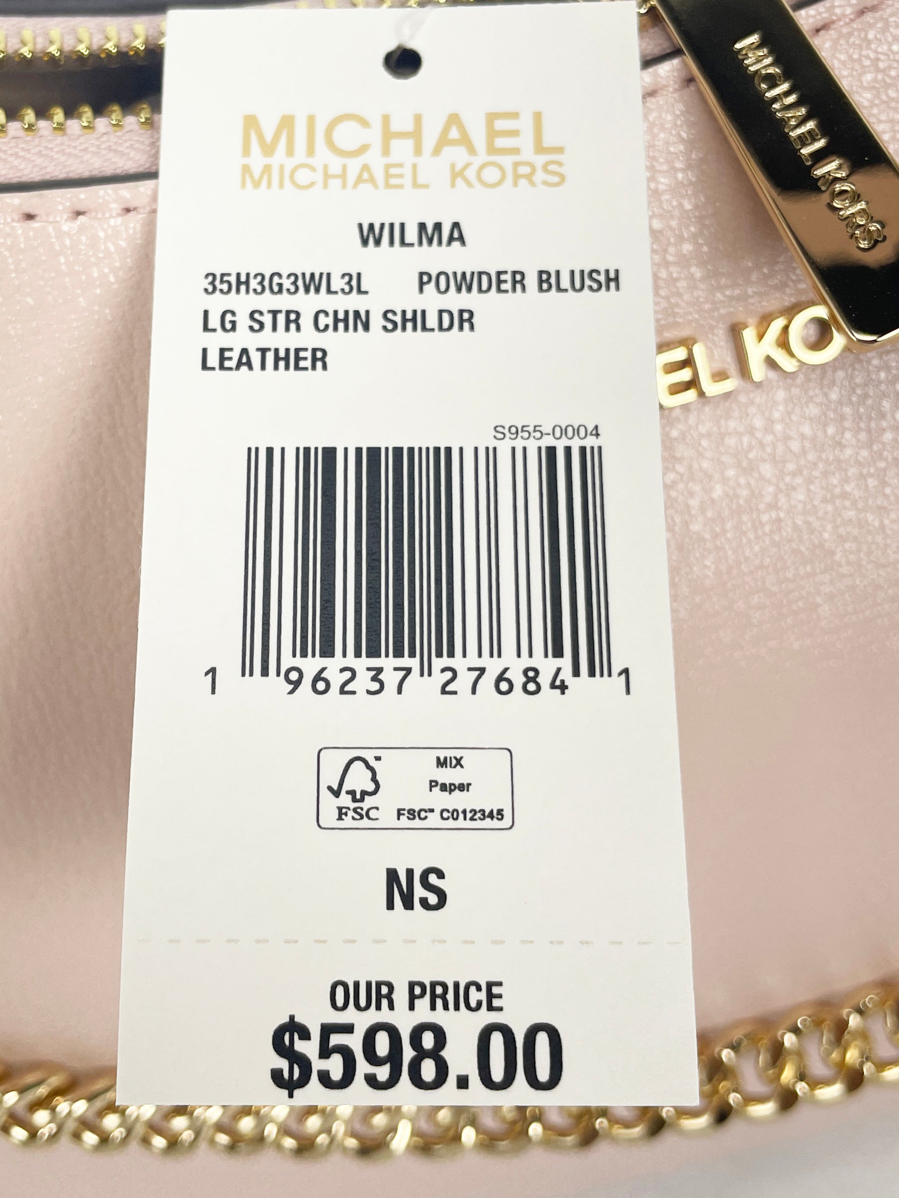 Michael Kors Wilma Large Chain Shoulder Bag