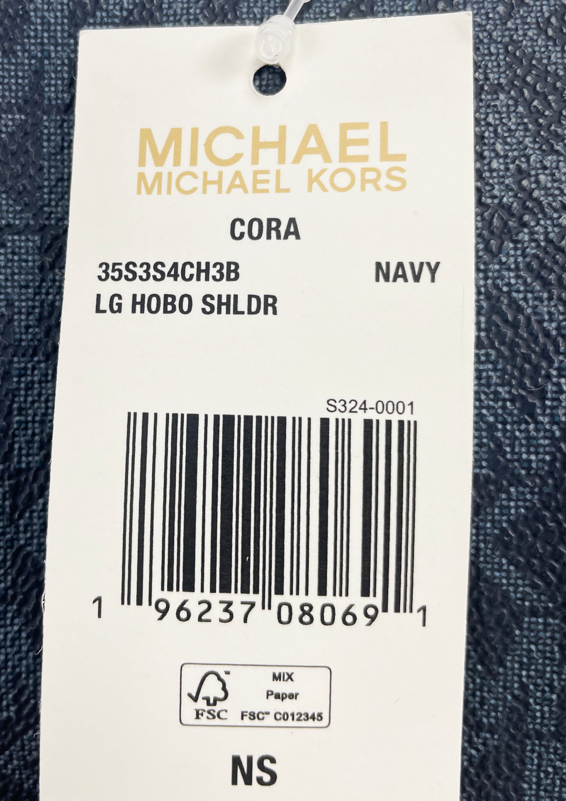 Michael Kors Cora Large Navy Crossbody Bag