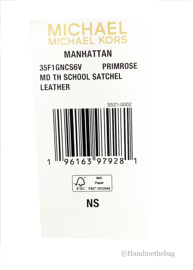 Michael Kors Manhattan Medium Primrose Satchel Bag