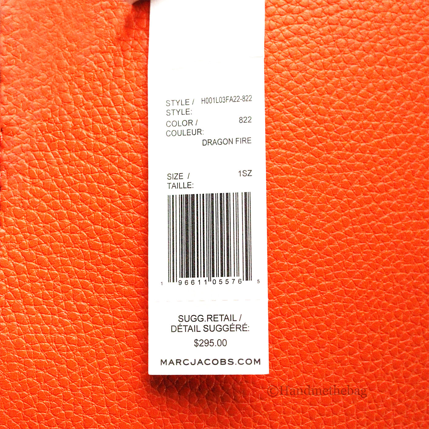 Marc Jacobs Micro Mini Leather Dragon Fire Crossbody Bag