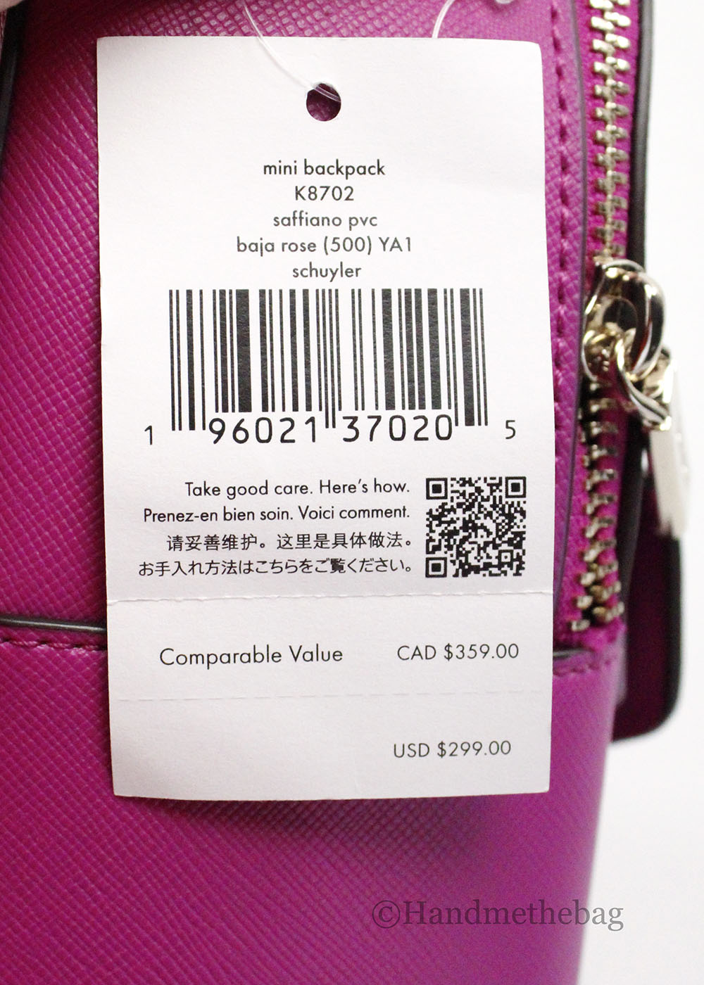 Kate spade outlet mini backpack sale