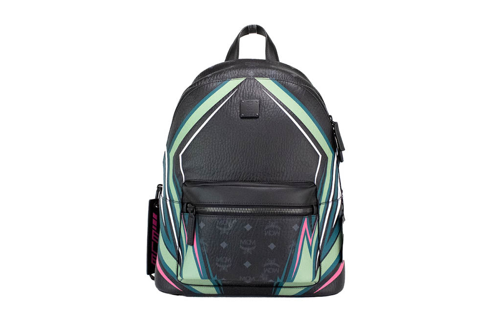 mcm graphic visetos backpack on white background