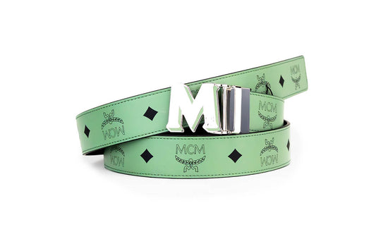 mcm loden frost belt on white background