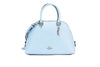 coach katy waterfall dome satchel on white background