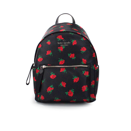 Kate Spade Leila Medium Rose Toss Nylon Dome Backpack