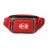 Coach Track Colorblock Khaki Red Leather Stamp Belt Bag