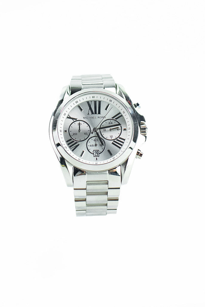 Michael Kors (MK5535) Bradshaw Silver Toned Stainless Steel Wrist Watch