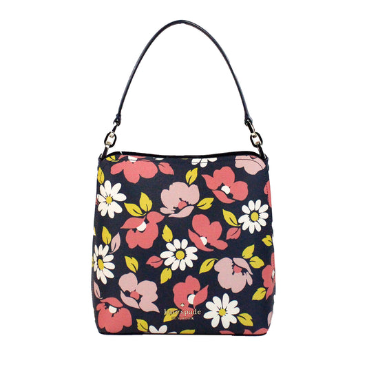 Kate Spade Darcy Road Trip Small Floral Leather Bucket