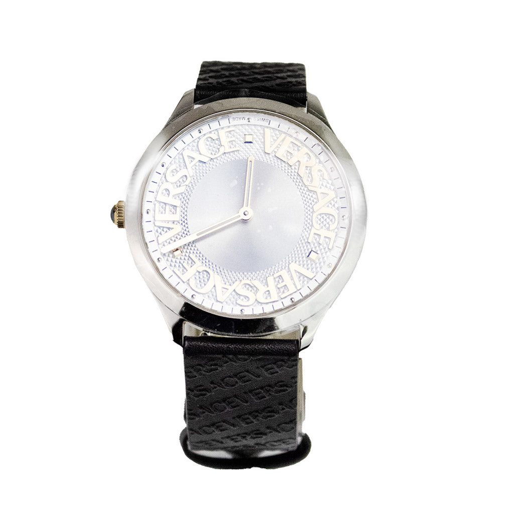 versace VE2O00122 halo dial watch on white background