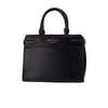 Kate Spade Staci Medium Black Saffiano Leather Satchel Bag