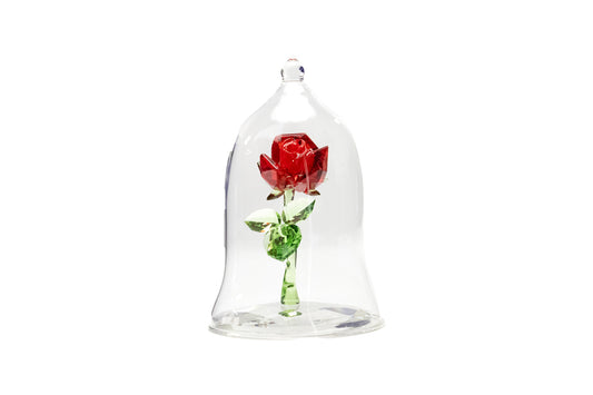 swarovski 5230478 beauty and the beast enchanted rose crystal figurine on white background