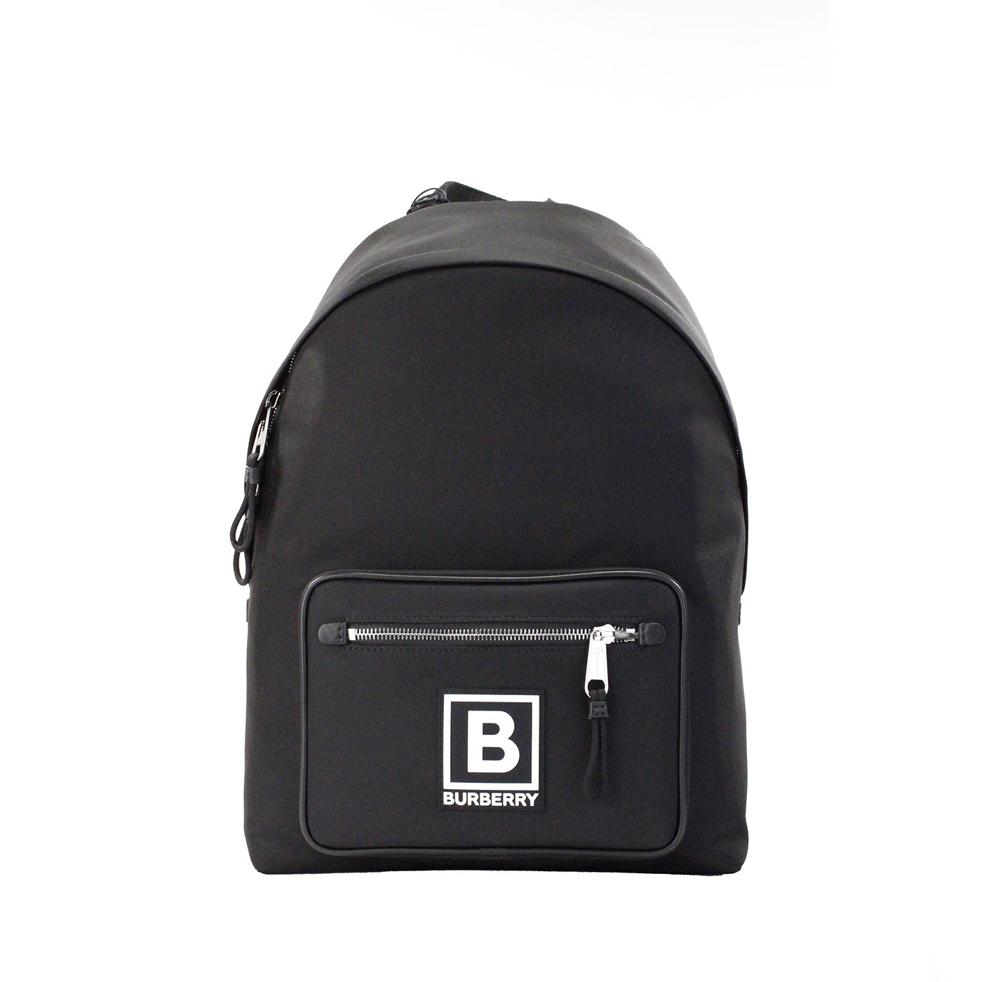 Burberry Abbeydale Stamp Branded Black Nylon Backpack  display picture 2
