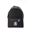 Burberry Abbeydale Stamp Branded Black Nylon Backpack