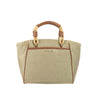 Michael Kors Talia Small Gold Canvas Grab Bag Tote