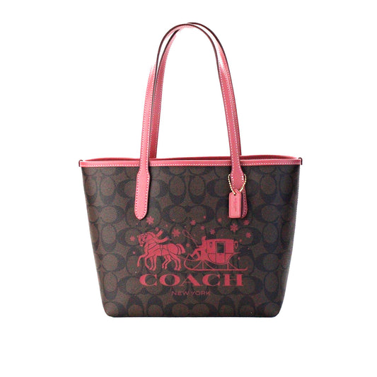 COACH Women's Purse Camel Leather H2S-9325 Adjustable Shoulder Strap Bag