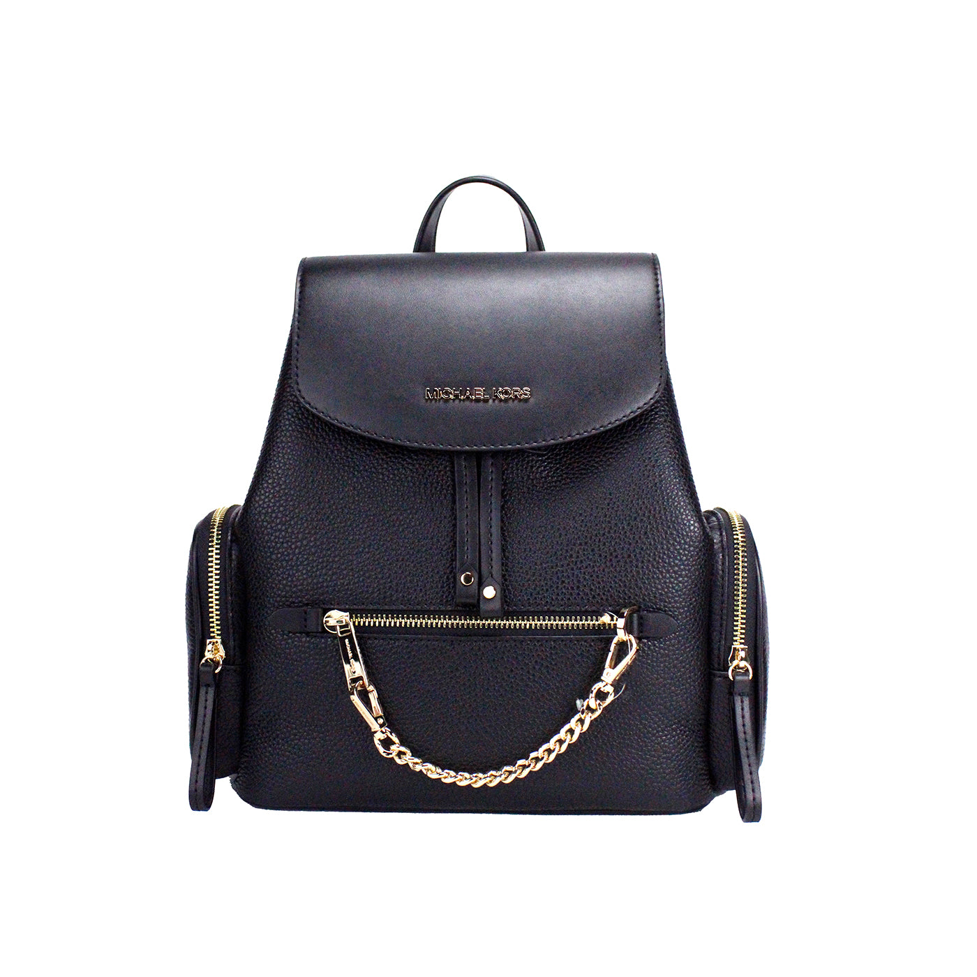 Michael Kors Jet Set Medium Black Chain Backpack