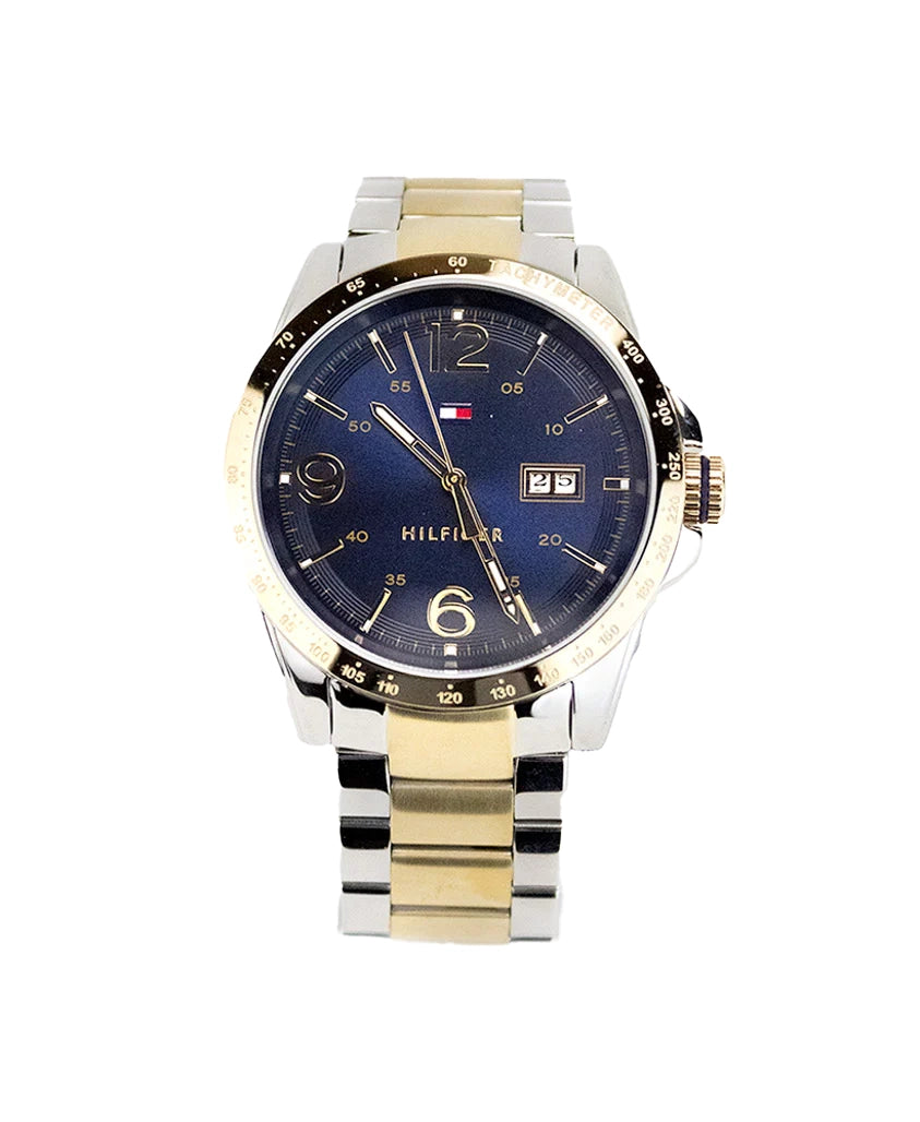 Tommy Hilfiger Ken Two-Tone Stainless Steel Navy Dial Watch