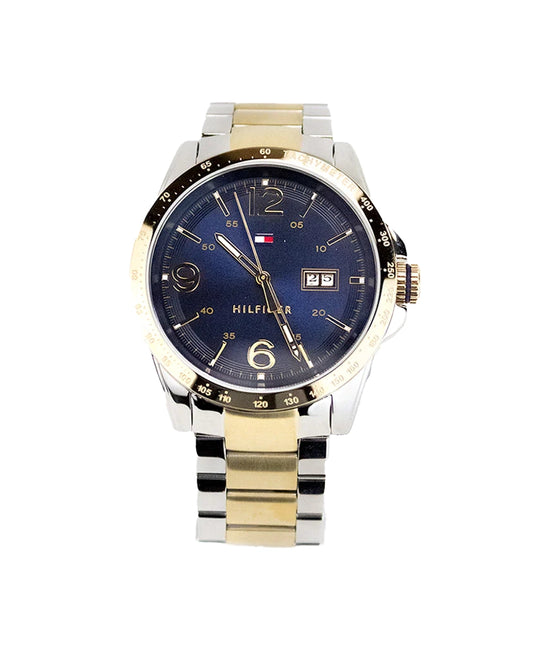 Tommy Hilfiger Ken Two-Tone Stainless Steel Navy Dial Bracelet Watch