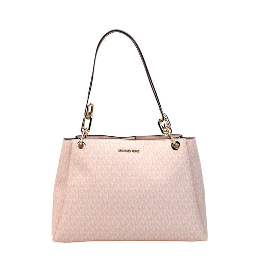 Michael Kors Trisha Large Powder Blush Triple Gusset Shoulder Bag