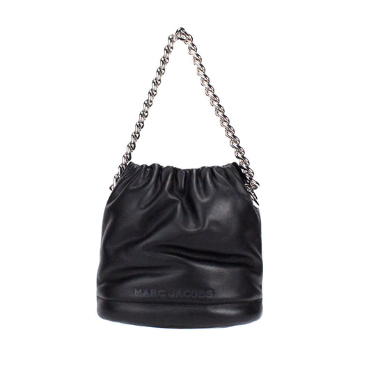 Marc Jacobs Soft Small Black Shoulder Crossbody Bucket Bag