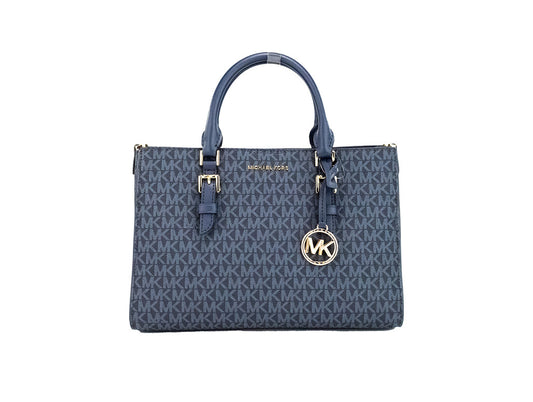 michael kors sally admiral 2-n-1 satchel on white background