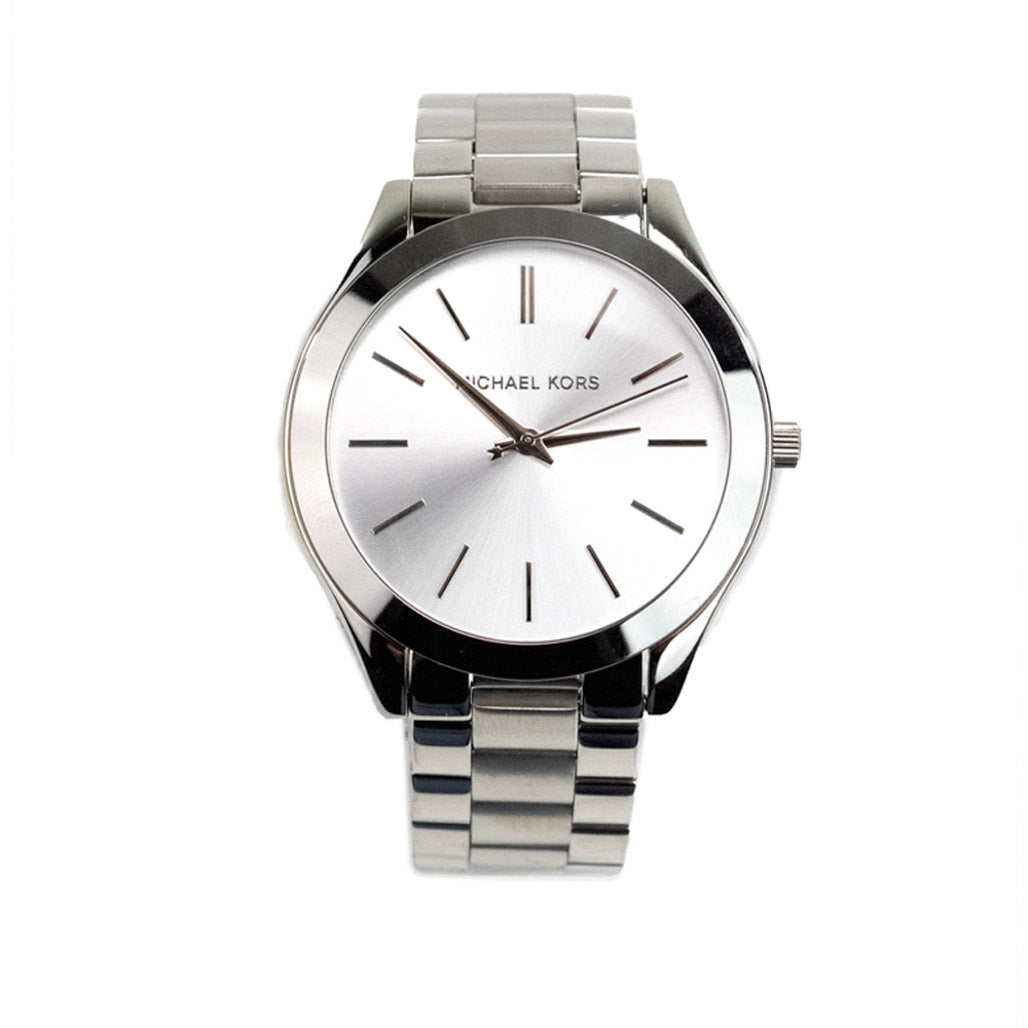 michael kors mk3178 runway watch on white background