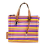 Marc Jacobs Mini Grind Striped Canvas Tote Crossbody
