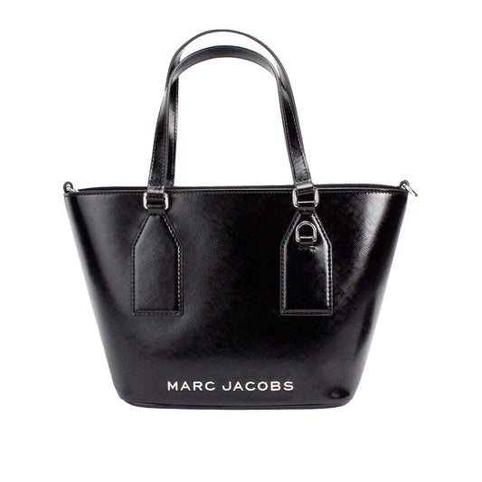 Marc Jacobs Small Black Leather Tote Crossbody Bag
