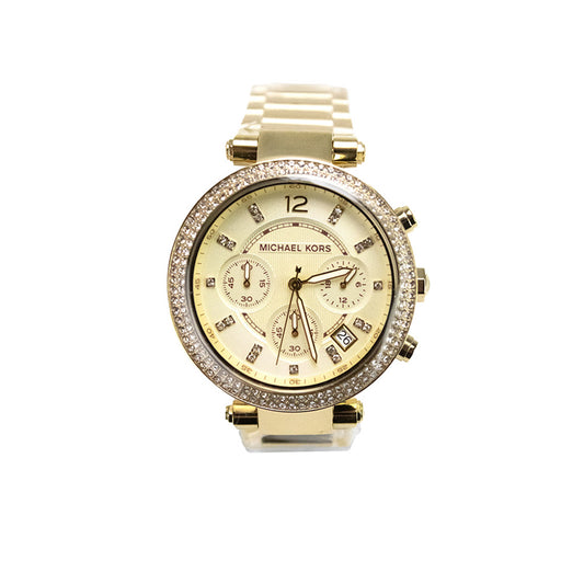 Michael Kors (MK5354) Parker Chronograph Gold-Tone Stainless Steel Watch