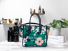 Kate Spade Ella Lily Blooms Floral Small Canvas Printed Crossbody Tote Handbag