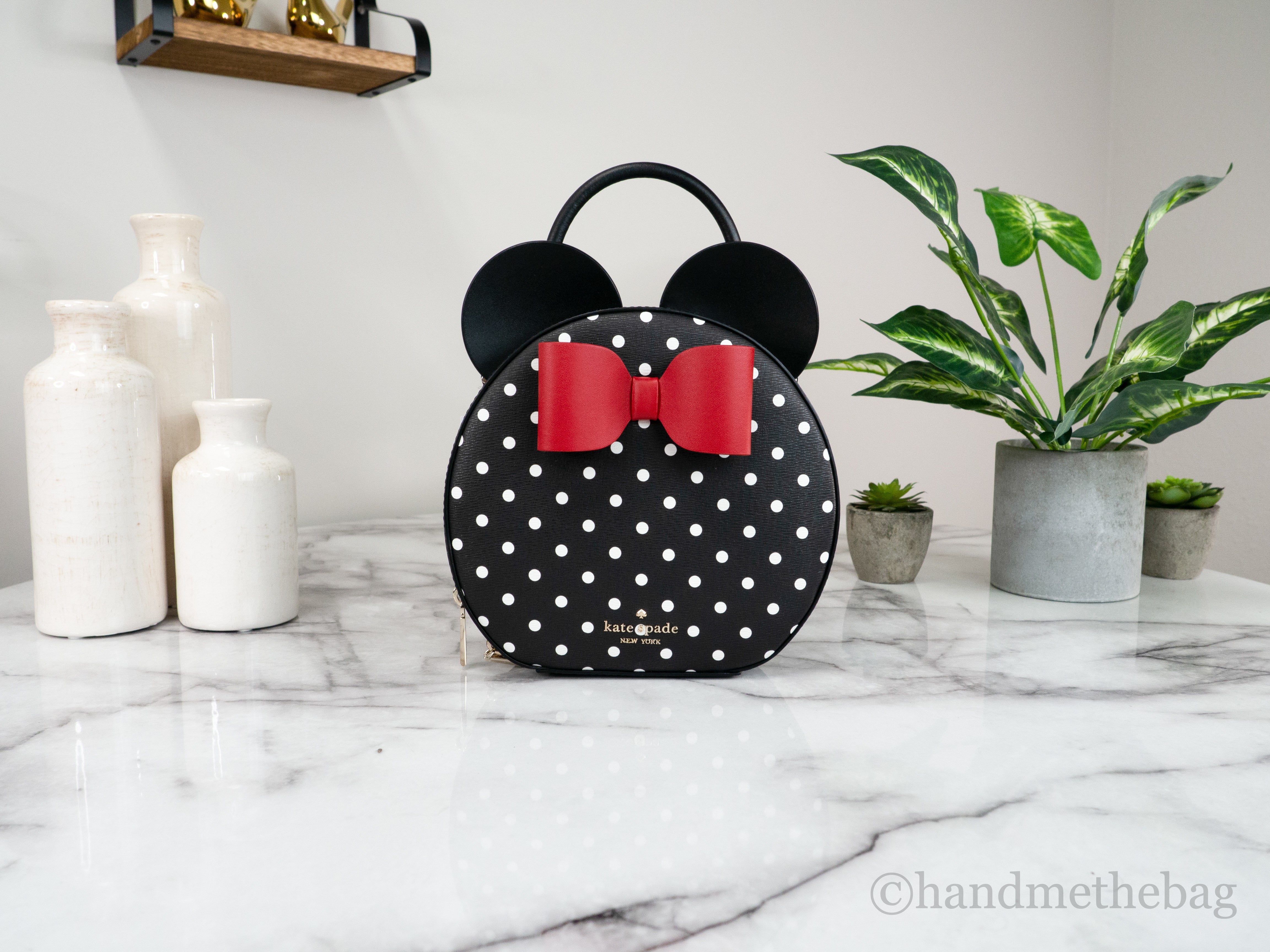 Kate Spade X Disney Minnie Mouse Small Grain Leather Crossbody Handbag  Purse Bag | eBay