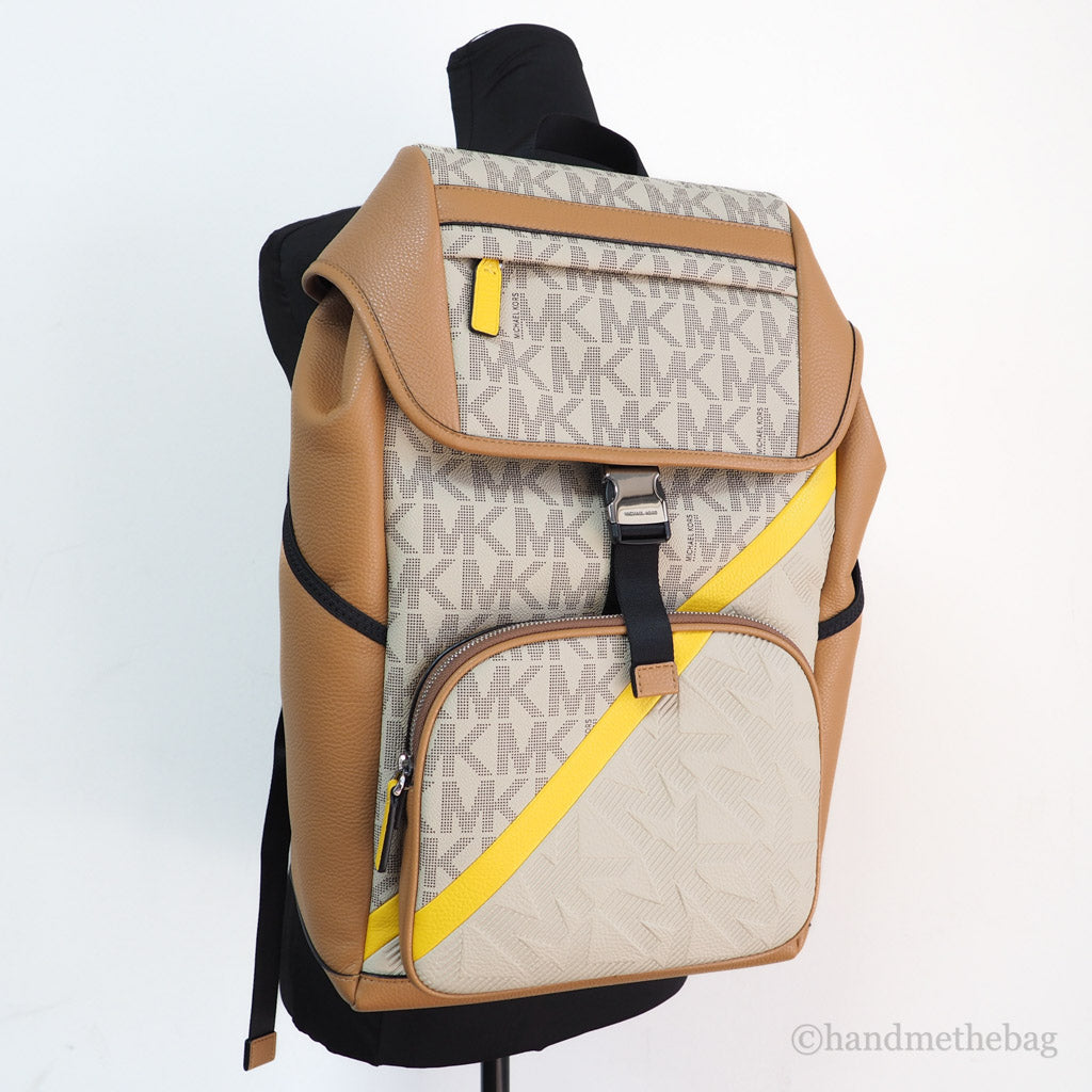 Michael Kors Cooper chino backpack on mannequin