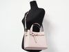 Michael Kors emilia powder blush satchel on mannequin