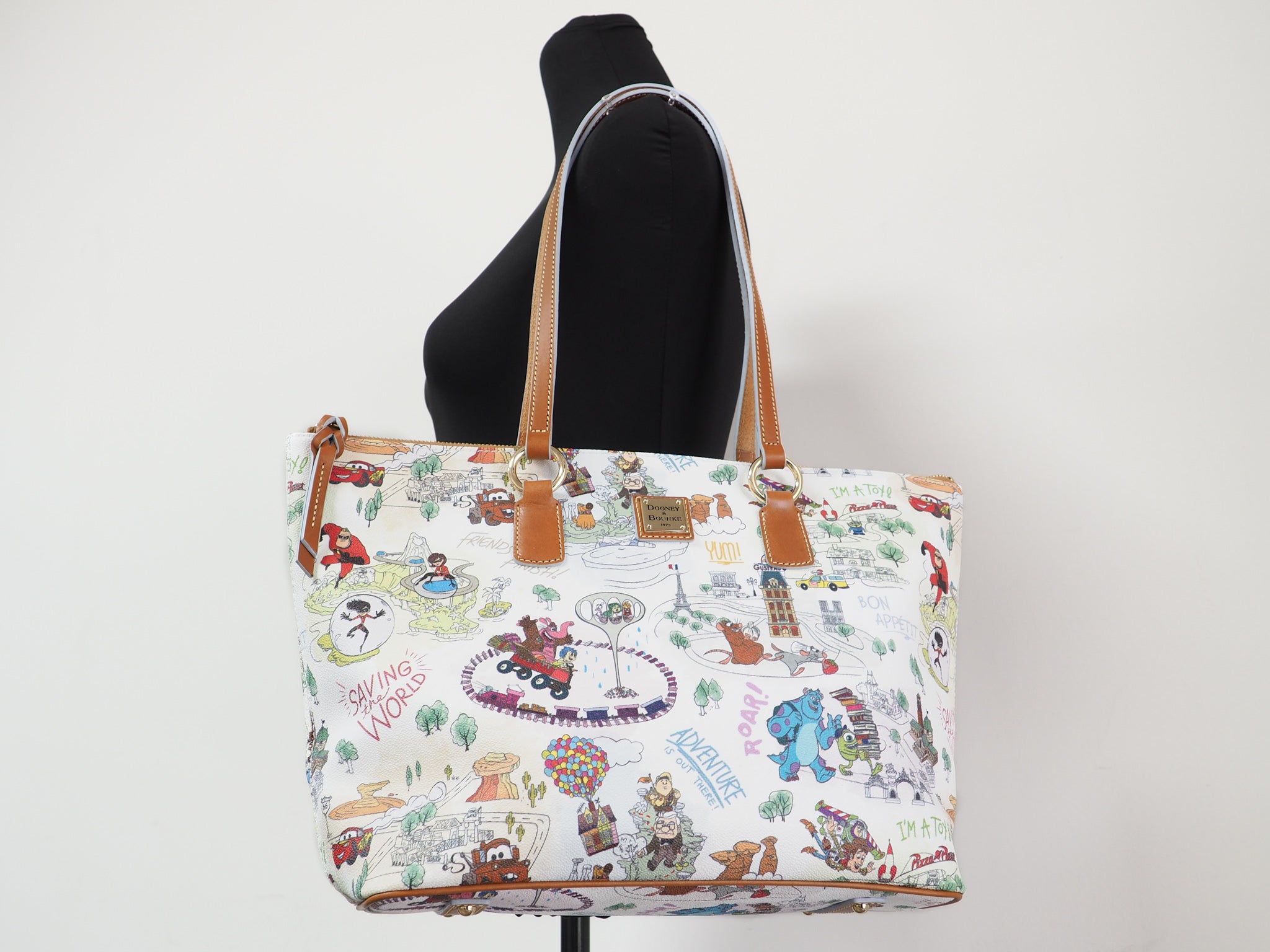 Dooney Bourke Disney Pixar Maps Top Handle Tote handmethebag