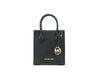 Michael Kors mercer black north south shopper bag on white background