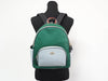 Coach Court green colorblock backpack on mannequin