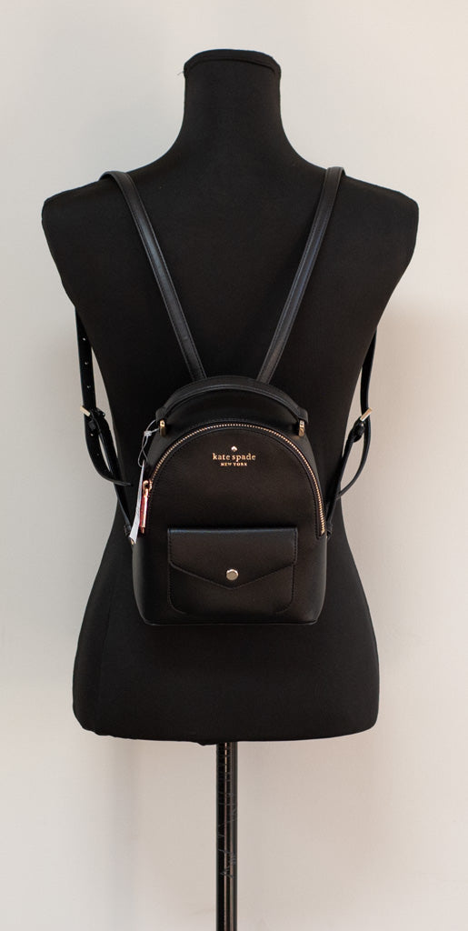 Kate Spade Schuyler Mini Black Saffiano PVC Leather Backpack