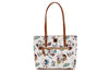 Dooney & Bourke Epcot Food and Wine tote on white background