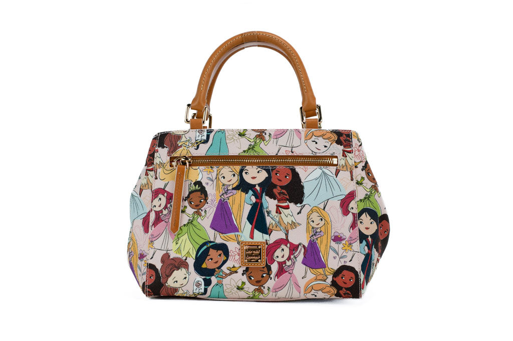 Dooney & Bourke Disney Princess satchel on white background