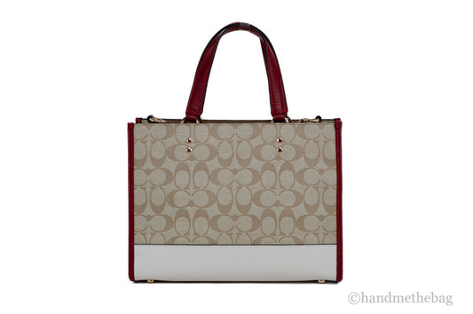 Coach Dempsey lunar new year tote back on white background