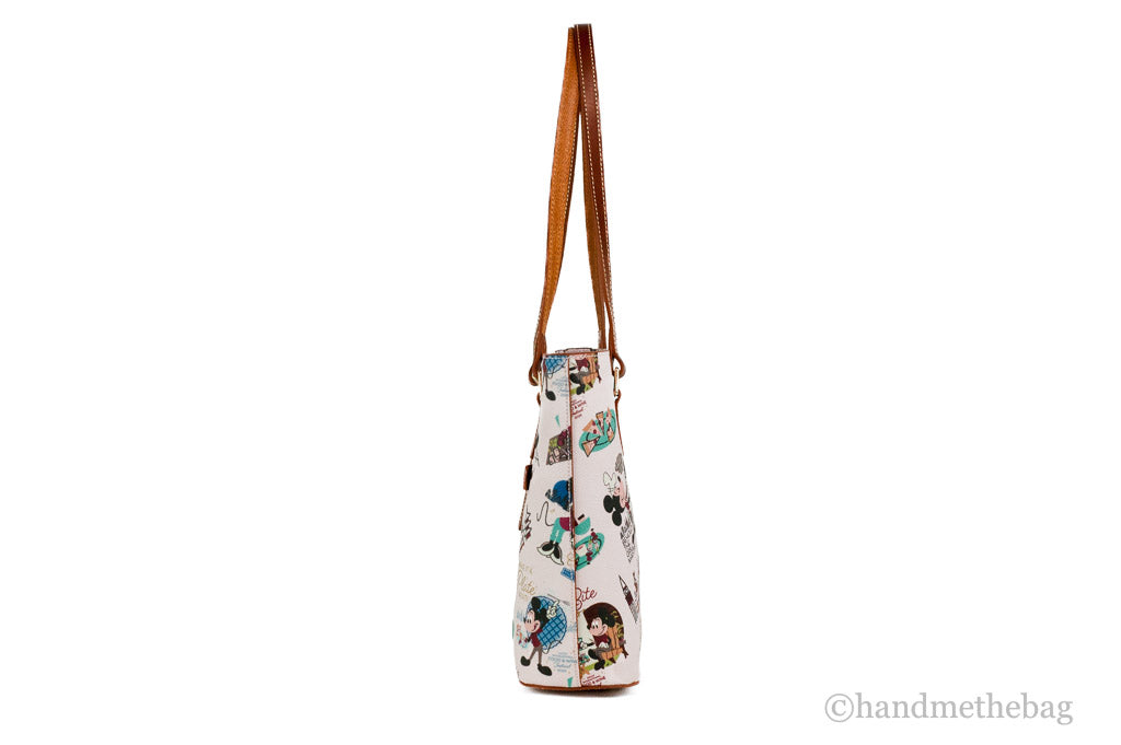Dooney & Bourke Epcot Food and Wine tote side on white background
