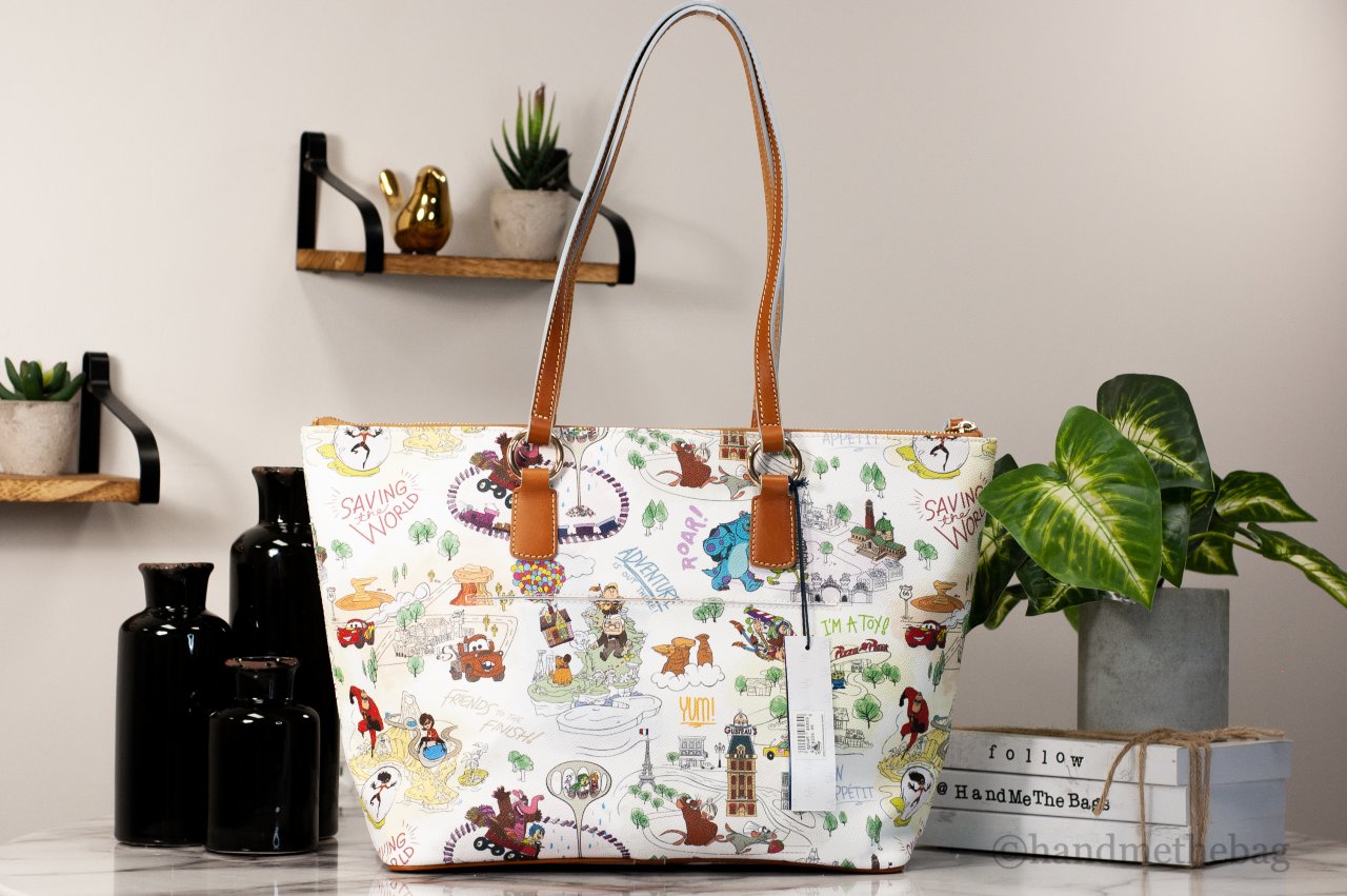 Dooney Bourke Disney Pixar Maps Top Handle Tote