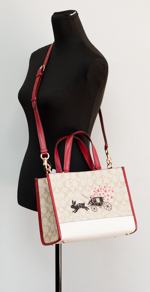 Coach Dempsey lunar new year tote on mannequin