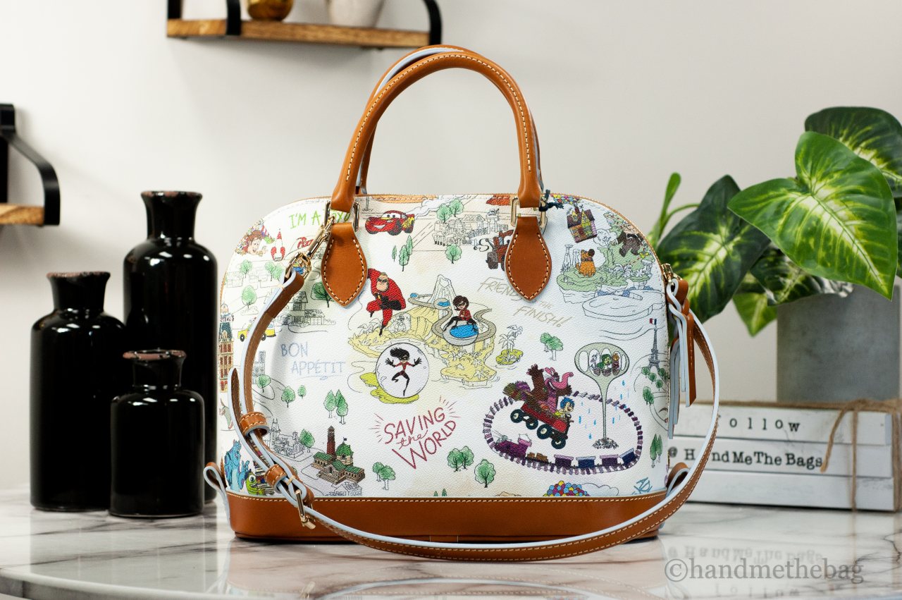 Disney sketch zip satchel online by dooney & bourke