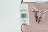Michael Kors Mercer powder blush bucket crossbody tag on white background