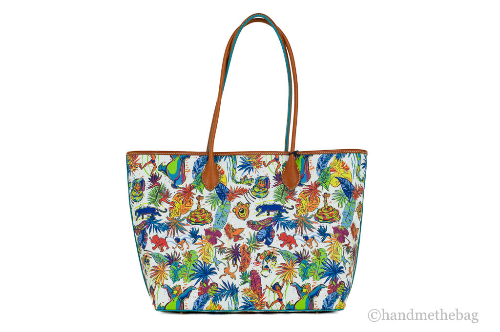 Dooney & Bourke Jungle Book tote back on white background